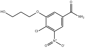 4-Chloro-3-(3-hydroxypropoxy)-5-nitrobenzamide Structure