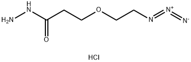 AZIDO-PEG1-HYDRAZIDE HCL SALT 结构式