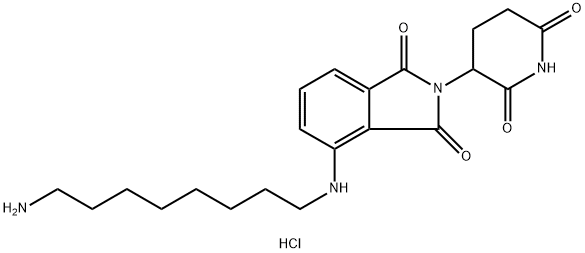 Pomalidomide 4'-alkylC8-amine Structure