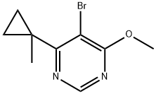 5-Bromo-4-methoxy-6-(1-methylcyclopropyl)pyrimidine Structure