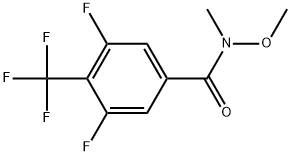 3,5-Difluoro-N-methoxy-N-methyl-4-(trifluoromethyl)benzamide Structure