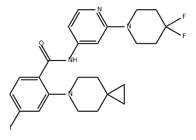 BENZAMIDE, 2-(6-AZASPIRO[2.5]OCT-6-YL)-N-[2-(4,4-DIFLUORO-1-PIPERIDINYL)-4-PYRIDINYL,2446874-65-1,结构式