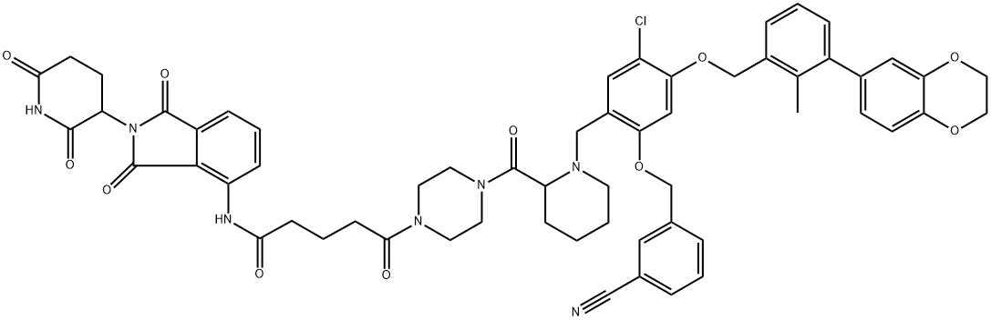 PROTAC PD-1/PD-L1 degrader-1 化学構造式