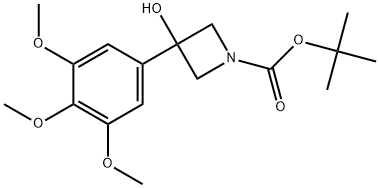 1,1-Dimethylethyl 3-hydroxy-3-(3,4,5-trimethoxyphenyl)-1-azetidinecarboxylate|