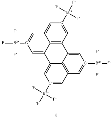 2,5,8,11-perylene tetra (potassium trifluoroborate) Structure