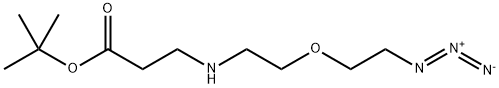 Azide-PEG1-NH-CH2CH2-COOtBu Struktur