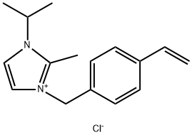 1-[(4-ethenylphenyl)methyl]-2-methyl-3-(1-methylethyl),-1H-Imidazolium chloride (1:1)|1-[(4-乙烯基苯基)甲基]-2-甲基-3-(1-甲基乙基)- 1H-咪唑氯化盐(1:1)