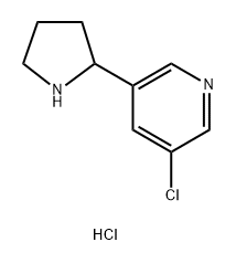 3-Chloro-5-pyrrolidin-2-yl-pyridine dihydrochloride,2449057-83-2,结构式