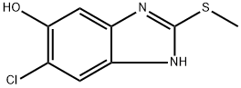 6-氯-2-(甲硫基)-1H-苯并[D]咪唑-5-醇 结构式