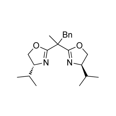 (R)-4-异丙基-2-(2-(R)-4-异丙基-4,5-二氢噁唑-2-基)-1-苯丙基-2-基)-4,5-二氢噁唑, 2452222-13-6, 结构式