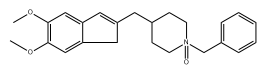 1-Benzyl-4-((5,6-dimethoxy-1H-inden-2-yl)methyl)piperidine 1-Oxide 结构式