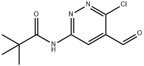 N-(6-Chloro-5-formylpyridazin-3-yl)pivalamide Structure