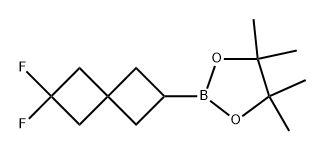 2-(6,6-二氟螺[3.3]庚烷-2-基)-4,4,5,5-四甲基-1,3,2-二氧杂硼烷 结构式