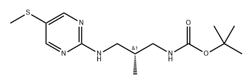 2455423-75-1 (R)-叔丁基(2-甲基-3-((5-(甲硫基)嘧啶-2-基)氨基)丙基)氨基甲酸酯