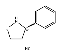 Isoxazolidine, 3-phenyl-, hydrochloride (1:1), (3S)- Struktur