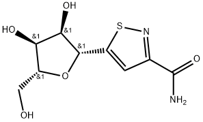 5-((2R,3R,4S,5R)-3,4-dihydroxy-5-(hydroxymethyl)tetrahydrofuran-2-yl)isothiazole-3-carboxamide Structure