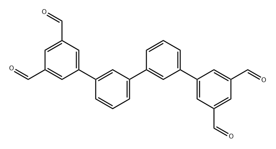 1,1':3',1'':3'',1'''-四联苯]-3,3''',5,5'''-四甲醛 结构式