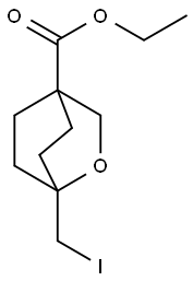 Ethyl 1-(iodomethyl)-2-oxabicyclo[2.2.2]octane-4-carboxylate Structure