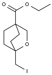 Ethyl 1-(iodomethyl)-2-oxabicyclo[2.2.2]octane-4-carboxylate Struktur