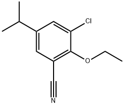 2468508-88-3 3-Chloro-2-ethoxy-5-(1-methylethyl)benzonitrile