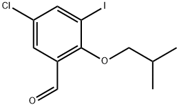 5-Chloro-3-iodo-2-(2-methylpropoxy)benzaldehyde 结构式