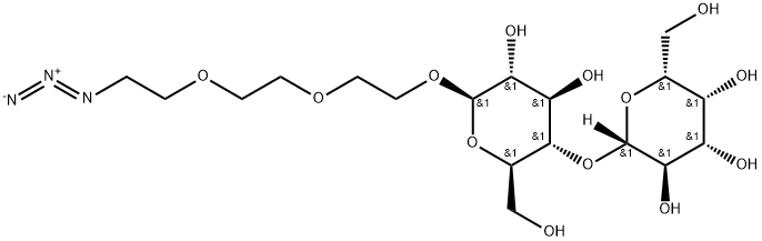 β-D-Glucopyranoside, 2-[2-(2-azidoethoxy)ethoxy]ethyl 4-O-β-D-galactopyranosyl- Structure