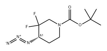 (S)-tert-butyl 4-azido-3,3-difluoropiperidine-1-carboxylate Structure