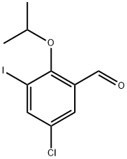 5-Chloro-3-iodo-2-isopropoxybenzaldehyde Structure