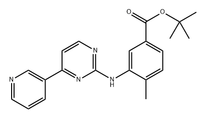 Tert-butyl 4-methyl-3-((4-(pyridin-3-yl)pyrimidin-2-yl)amino)benzoate,2468737-73-5,结构式