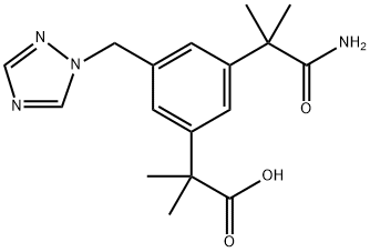 Benzeneacetic acid, 3-(2-amino-1,1-dimethyl-2-oxoethyl)-α,α-dimethyl-5-(1H-1,2,4-triazol-1-ylmethyl)-