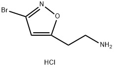 2-(3-溴异噁唑-5-基)乙-1-胺盐酸盐, 2470436-09-8, 结构式