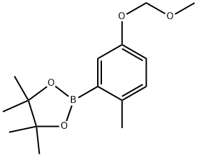2-(5-(METHOXYMETHOXY)-2-METHYLPHENYL)-4,4,5,5-TETRAMETHYL 结构式
