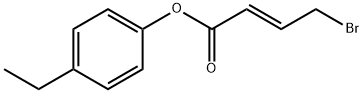 4-Ethylphenyl (2E)-4-bromo-2-butenoate 结构式