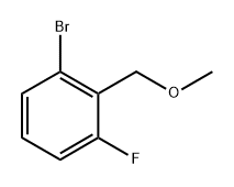 1-Bromo-3-fluoro-2-(methoxymethyl)benzene 化学構造式