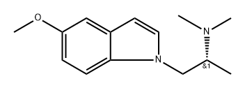 1H-Indole-1-ethanamine, 5-methoxy-N,N,α-trimethyl-, (αR)- 结构式