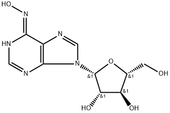 9-β-D-Arabinofuranosyl-N-hydroxy-9H-purin-6-amine 结构式