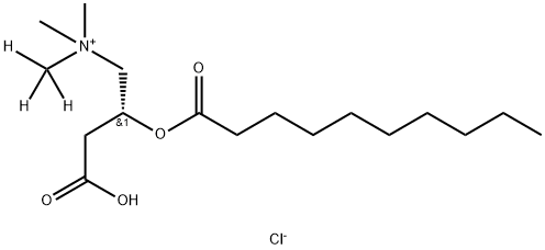 1-Propanaminium, 3-carboxy-N,N-dimethyl-N-(methyl-d3)-2-[(1-oxodecyl)oxy]-, chloride (1:1), (2R)-|癸酰肉碱-[D3]氯化物盐