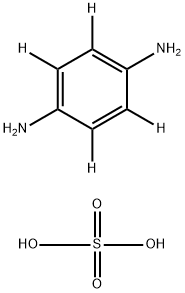 1,4-Benzene-2,3,5,6-d4-diamine, sulfate (1:1) 化学構造式