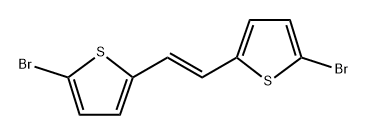 (E)-1,2-bis(5-bromothiophen-2-yl)ethene Structure