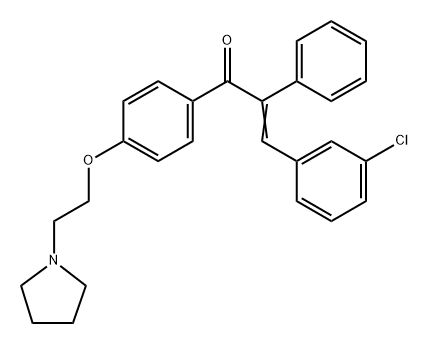 24845-22-5 3'-Chloro-α-phenyl-4'-[2-(1-pyrrolidinyl)ethoxy]chalcone