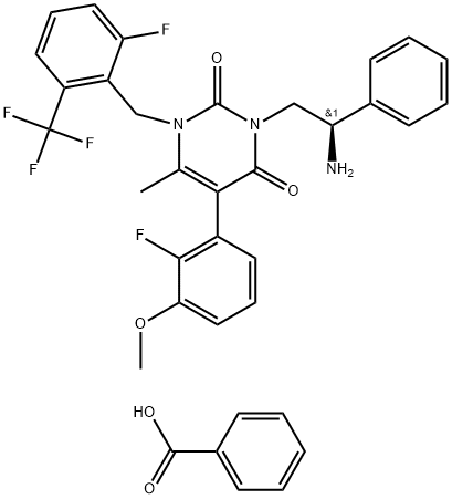 Elagolix Impurity 14  Benzoic Acid Struktur