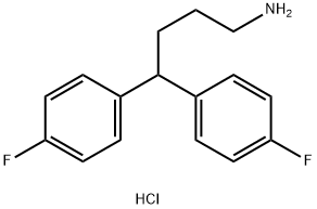 4,4-Bis(4-fluorophenyl)butan-1-amine hydrochloride Structure