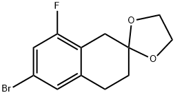 6'-溴-8'-氟-3',4'-二氢-1'H-螺[[1,3]二氧戊环-2,2'-萘,2489407-87-4,结构式
