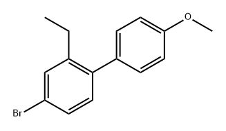 4-Bromo-2-ethyl-4'-methoxy-1,1'-biphenyl Struktur