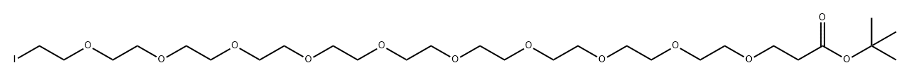 叔丁酯-十聚乙二醇-碘,2490419-64-0,结构式