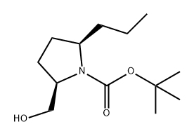 tert-butyl (2R,5R)-2-(hydroxymethyl)-5-propylpyrrolidine-1-carboxylate Structure