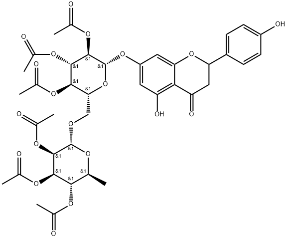 Narirutin Hexaacetate Structure