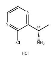 2-Pyrazinemethanamine, 3-chloro-α-methyl-, hydrochloride (1:1), (αS)- Struktur