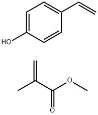2-甲基-2-丙烯酸甲酯与4-乙烯基苯酚的聚合物,24979-71-3,结构式
