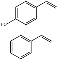 4-乙烯基苯酚和乙烯基苯的聚合物 结构式